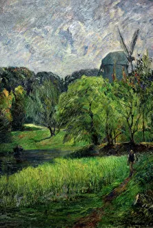 Impressionist landscapes Canvas Print Collection: Paul Gauguin (1848-1903). The Queens Mill (1885). Ny Carlsb