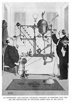 Gadget Collection: Pea Apparatus by William Heath Robinson