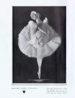 Related Images Framed Print Collection: A portrait of Anna Pavlova in her Swan Dance, 1923