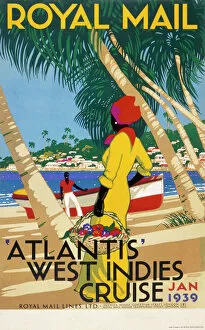 Mail Collection: Poster advertising Royal Mail Lines to the West Indies