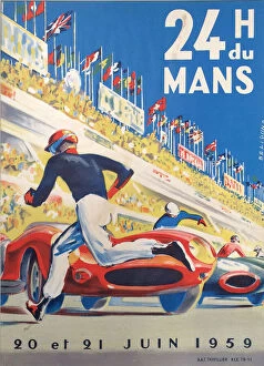 Racing Collection: Poster, Le Mans 24 Hour Rally 1959