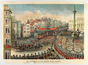 National Army Museum Collection: The Procession of HM Queen Victoria in Trafalgar Square