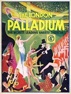 Entertainment Metal Print Collection: Programme for the London Palladium