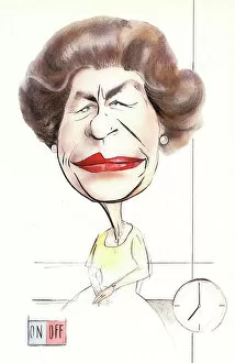 Caricatures Collection: Queen Elizabeth II caricature