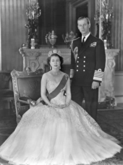 Star Collection: Queen Elizabeth II and Duke of Edinburgh, 1954