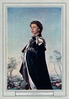 Artists Metal Print Collection: Queen Elizabeth II by Pietro Annigoni in the ILN