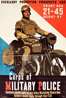 In Formation Collection: Recruitment poster for the Corps of Military Police