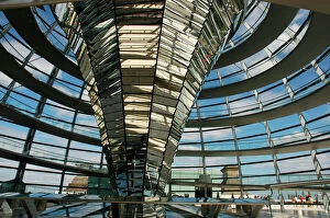 Government Collection: Reichstags Dome by Norman Foster (b. 1935). Berlin. Germany