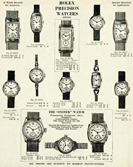 Oyster Collection: Rolex precision watches 1937