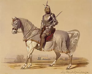 Armed Collection: Sikh Warrior on Horse, India 1847 Date: 1847