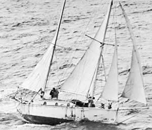 April Collection: Sir Robin Knox-Johnston circumnavigates the globe