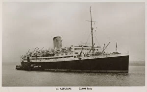 Film Collection: SS Asturias, ocean liner