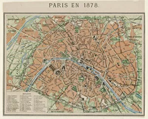 Related Images Fine Art Print Collection: Street Map 1878