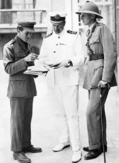 Revolt Collection: T E Lawrence, Colonel Dawnay and Commander Hogarth