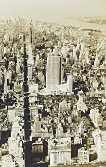 Empire State Building Collection: View of the Rockefeller Center and Downtown New York City