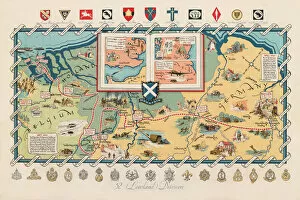 Posters Fine Art Print Collection: WW2 poster, activities of 52 (Lowland) Division