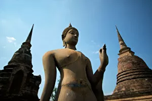 Sculpture Collection: Buddha Sukhothai Historical park Thailand