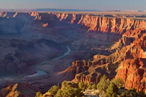 Rock Formations Collection: Grand Canyon - panoramic view from Grandview Point into the Grand Canyon