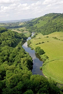 Scenic landscapes Poster Print Collection: River Wye viewed from Symonds Yat Rock, UK - Forest of Dean UK