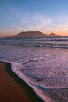 Coastal landscapes Poster Print Collection: South Africa CRH 822 Table Mountain Cape Town South Africa - sunset © Chris Harvey ARDEA LONDON