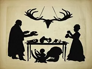 Fossils Collection: 1829 Silhouette William & Frank Buckland 1829 Silhouette William & Frank Buckland
