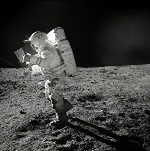 The Moon Poster Print Collection: Apollo 14 astronaut on the Moon