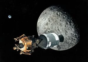 Modules Collection: Apollo spacecraft at the Moon, artwork