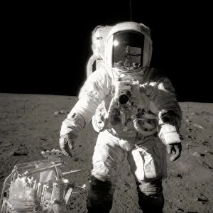 Astronauts Cushion Collection: Astronaut Alan Bean on the Moon
