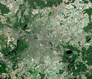 Related Images Jigsaw Puzzle Collection: Berlin, Germany, satellite image