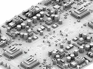 Computer Generated Image Collection: Circuit board, artwork