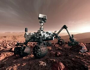 Wheels Collection: Curiosity rover, artwork