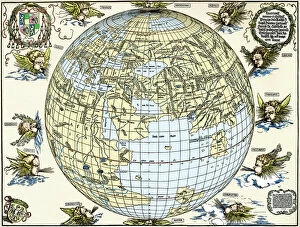 Globe Collection: Durers world map, 1515