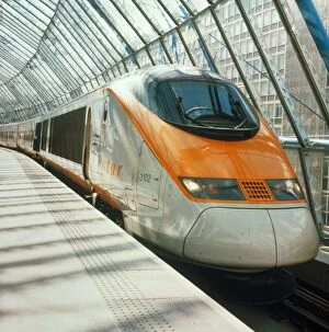 Stations Photographic Print Collection: Eurostar Channel Tunnel train