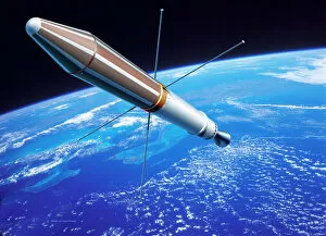 Related Images Collection: Explorer 1 in orbit