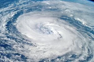 Related Images Collection: Hurricane Epsilon, ISS image