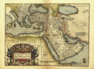 Nation Collection: Orteliuss map of Ottoman Empire, 1570