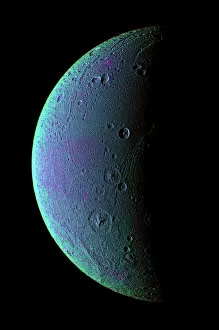 The Moon Collection: Saturns moon Dione, Cassini image