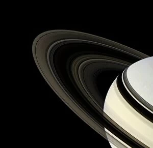 Related Images Collection: Saturns rings, Cassini image