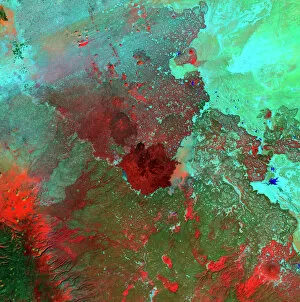 Related Images Collection: Syrian Desert, satellite image
