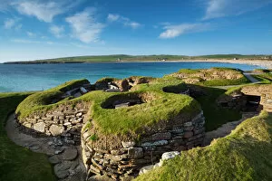 Heart of Neolithic Orkney Photographic Print Collection: Scotland, Orkney Islands, Skara Brae Prehistoric Village