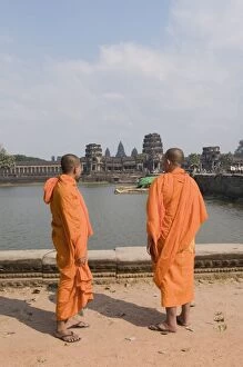 Cambodian Cambodian Mouse Mat Collection: Angkor Wat temple, 12th century, Khmer, Angkor, UNESCO World Heritage Site