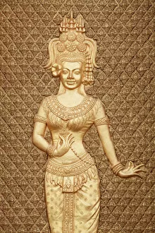Sculpture Framed Print Collection: Apsara, Phnom Penh, Cambodia, Indochina, Southeast Asia, Asia