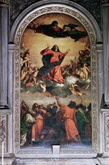 Religious Architecture Metal Print Collection: The Assumption by Titian, S