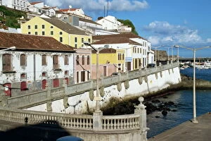 Towns Collection: Bay promenade, Angra do Heroismo, Terceira, Azores, Portugal, Atlantic, Europe