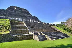 San Ignacio Metal Print Collection: Castillo, Xunantunich Mayan Ruins, near San Ignacio, Belize, Central America