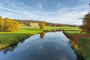 Famous Collection: Chatsworth House, Peak District National Park, Derbyshire, England, United Kingdom