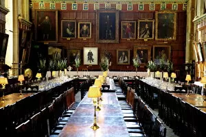 Universities and Colleges Canvas Print Collection: Great Hall (dining room) at Christ Church College, Oxford University, Oxford