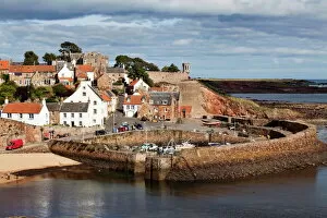 Surrounding Wall Collection: Incoming tide at Crail Harbour, Fife, Scotland, United Kingdom, Europe