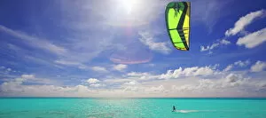 Freedom Collection: Kite surfing, Maldives, Indian Ocean, Asia