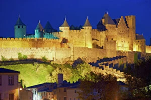 Aude Collection: Medieval city of Carcassonne, UNESCO World Heritage Site, Aude, Languedoc-Roussillon